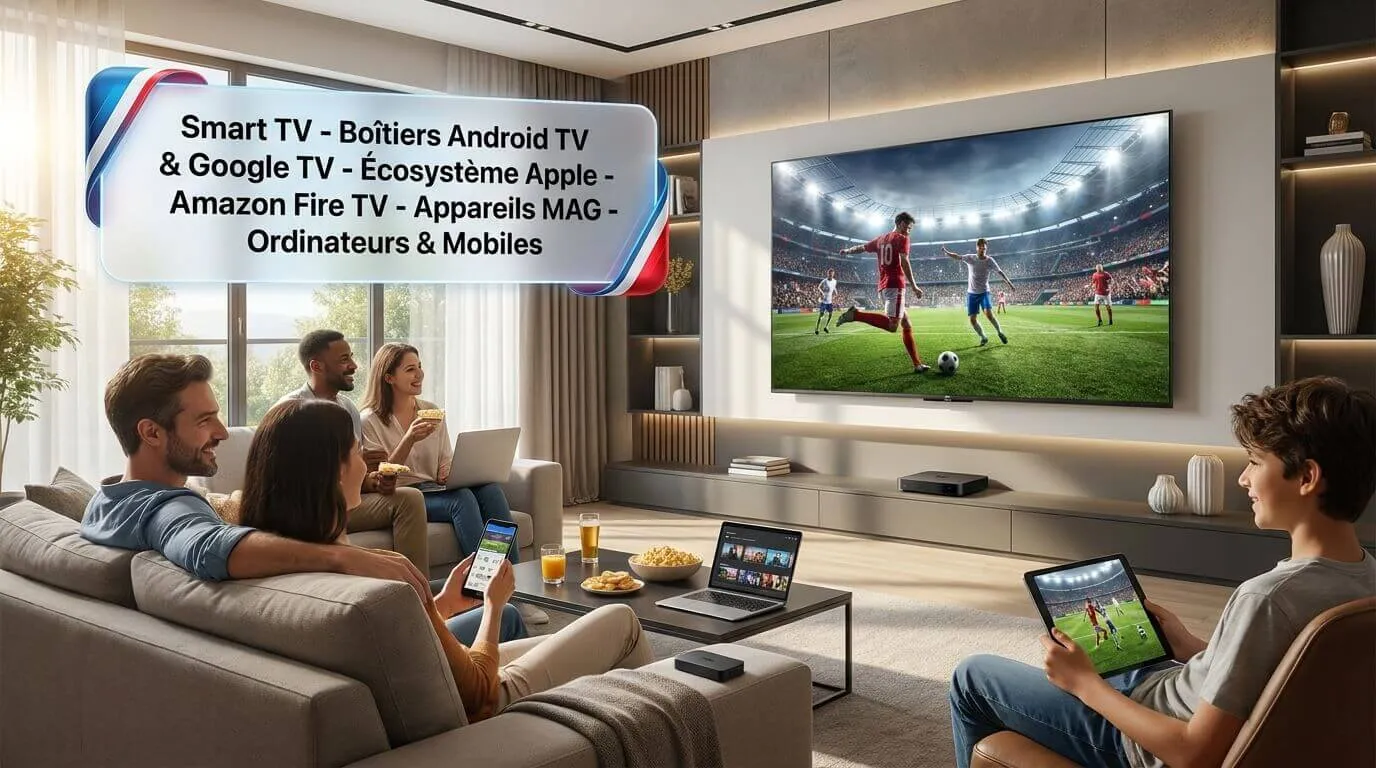 Compatibilité Abonnement atlas pro max avec Smart TV, Android TV, Google TV, Apple, Fire TV et MAG